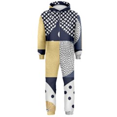 Geometric Design 10 Hooded Jumpsuit (men)