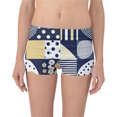 Geometric Design 10 Reversible Boyleg Bikini Bottoms by myclothy