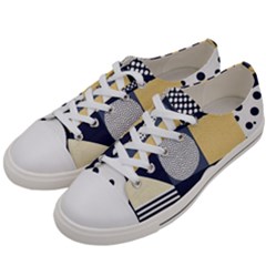 Geometric Design 10 Men s Low Top Canvas Sneakers