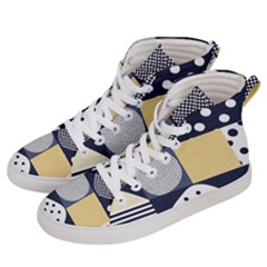 Geometric Design 10 Women s Hi-top Skate Sneakers