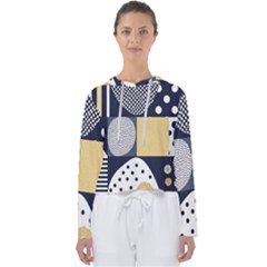 Geometric Design 10 Women s Slouchy Sweat