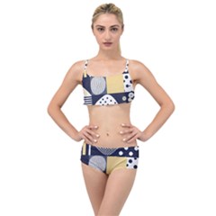 Geometric Design 10 Layered Top Bikini Set