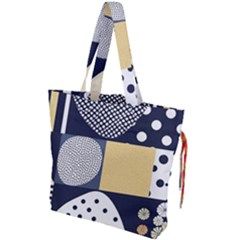 Geometric Design 10 Drawstring Tote Bag