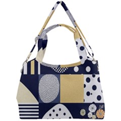 Geometric Design 10 Double Compartment Shoulder Bag