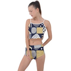 Geometric Design 10 Summer Cropped Co-ord Set