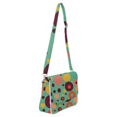 Geometric Design 11 Shoulder Bag With Back Zipper