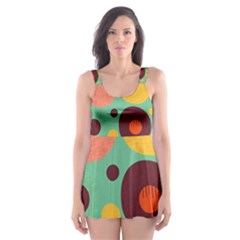 Geometric Design 11 Skater Dress Swimsuit by myclothy