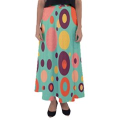 Geometric Design 11 Flared Maxi Skirt