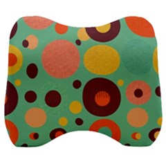 Geometric Design 11 Velour Head Support Cushion