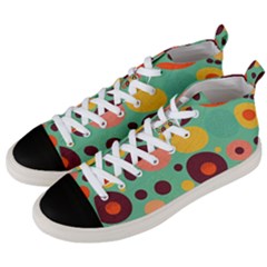 Geometric Design 11 Men s Mid-top Canvas Sneakers