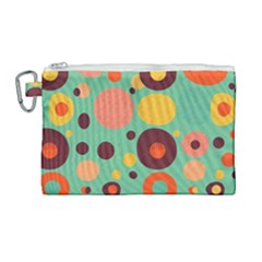 Geometric Design 11 Canvas Cosmetic Bag (large)