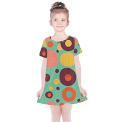 Geometric Design 11 Kids  Simple Cotton Dress