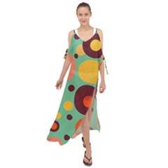 Geometric Design 11 Maxi Chiffon Cover Up Dress