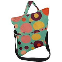 Geometric Design 11 Fold Over Handle Tote Bag