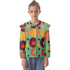 Geometric Design 11 Kids  Peter Pan Collar Blouse