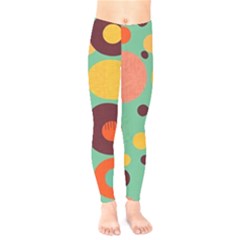 Geometric Design 11 Kids  Classic Winter Leggings by myclothy