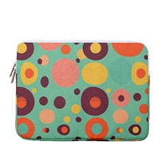 Geometric Design 11 13  Vertical Laptop Sleeve Case With Pocket by myclothy