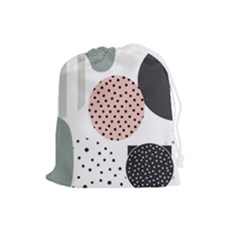 Geometric Design 12 Drawstring Pouch (large)