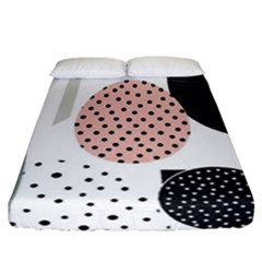 Geometric Design 12 Fitted Sheet (california King Size)