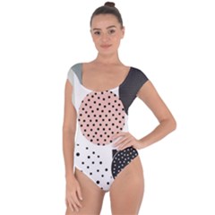 Geometric Design 12 Short Sleeve Leotard 