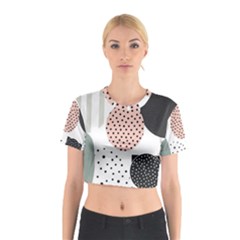 Geometric Design 12 Cotton Crop Top