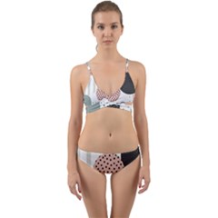 Geometric Design 12 Wrap Around Bikini Set by myclothy