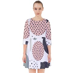 Geometric Design 12 Smock Dress