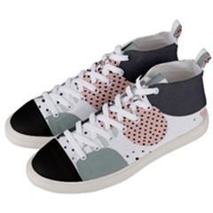 Geometric Design 12 Men s Mid-top Canvas Sneakers