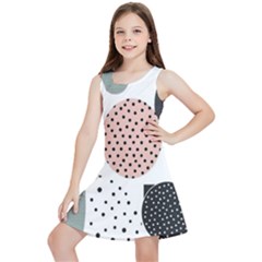 Geometric Design 12 Kids  Lightweight Sleeveless Dress by myclothy