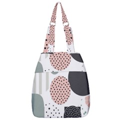 Geometric Design 12 Center Zip Backpack by myclothy