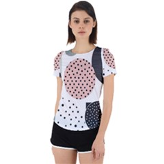 Geometric Design 12 Back Cut Out Sport T-shirt by myclothy