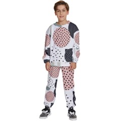 Geometric Design 12 Kids  Sweatshirt Set