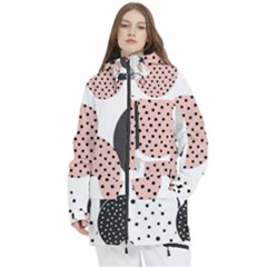 Geometric Design 12 Women s Multi Pockets Zip Ski And Snowboard Waterproof Breathable Jacket