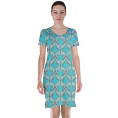 Geometric Design 13 Short Sleeve Nightdress