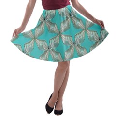 Geometric Design 13 A-line Skater Skirt