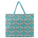 Geometric Design 13 Zipper Large Tote Bag View1