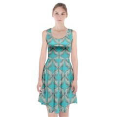 Geometric Design 13 Racerback Midi Dress