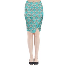 Geometric Design 13 Midi Wrap Pencil Skirt