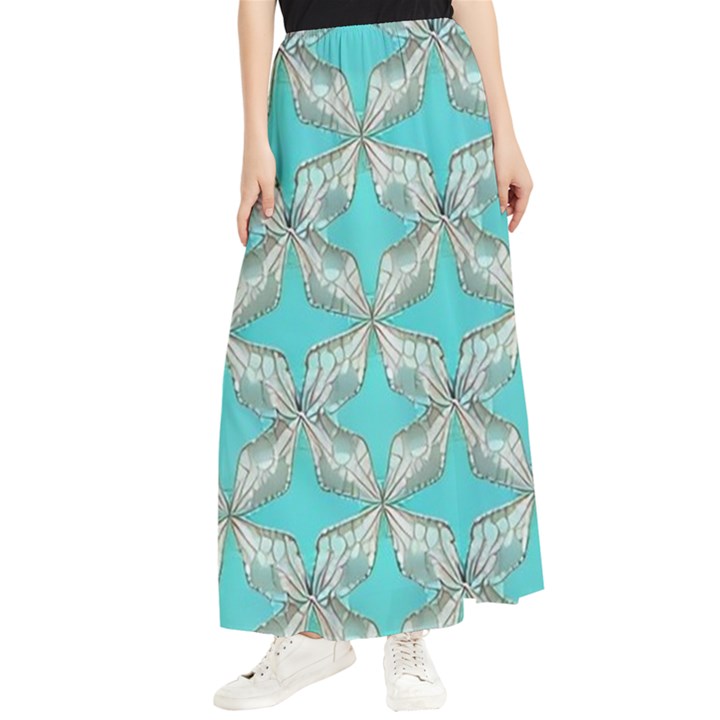 Geometric Design 13 Maxi Chiffon Skirt