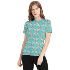 Geometric Design 13 Women s Short Sleeve Rash Guard