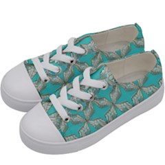 Geometric Design 13 Kids  Low Top Canvas Sneakers