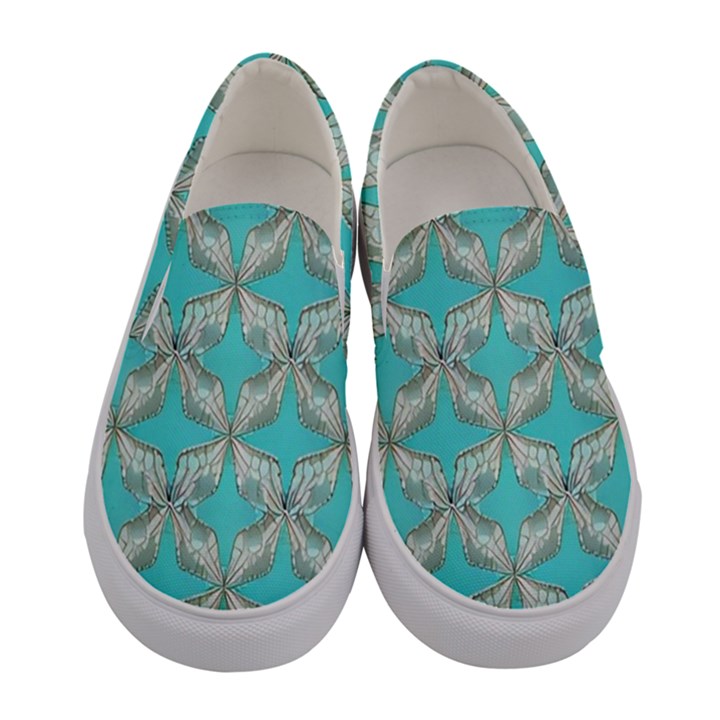 Geometric Design 13 Women s Canvas Slip Ons