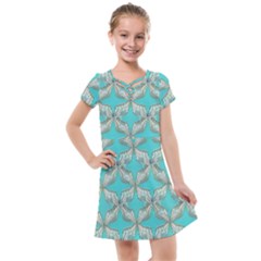 Geometric Design 13 Kids  Cross Web Dress