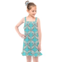 Geometric Design 13 Kids  Overall Dress