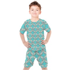 Geometric Design 13 Kids  T-shirt And Shorts Set