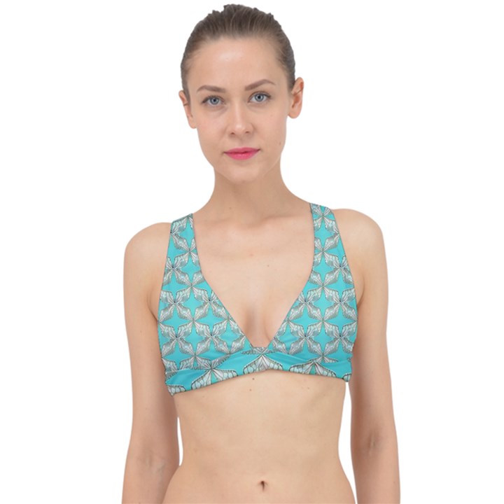 Geometric Design 13 Classic Banded Bikini Top