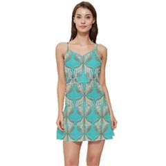 Geometric Design 13 Short Frill Dress