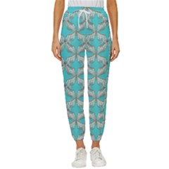 Geometric Design 13 Women s Cropped Drawstring Pants