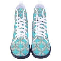 Geometric Design 13 Men s High-top Canvas Sneakers