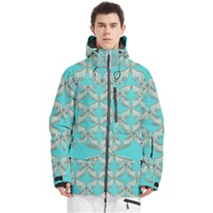 Geometric Design 13 Men s Multi Pockets Zip Ski And Snowboard Waterproof Breathable Jacket